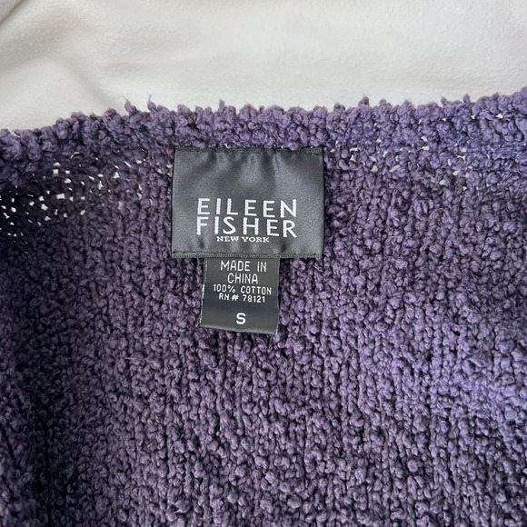 Eileen Fisher Vtg 2 Pc Set Textured Knit‎ Cardigan and Striped Midi Dress Small - Picture 5 of 16